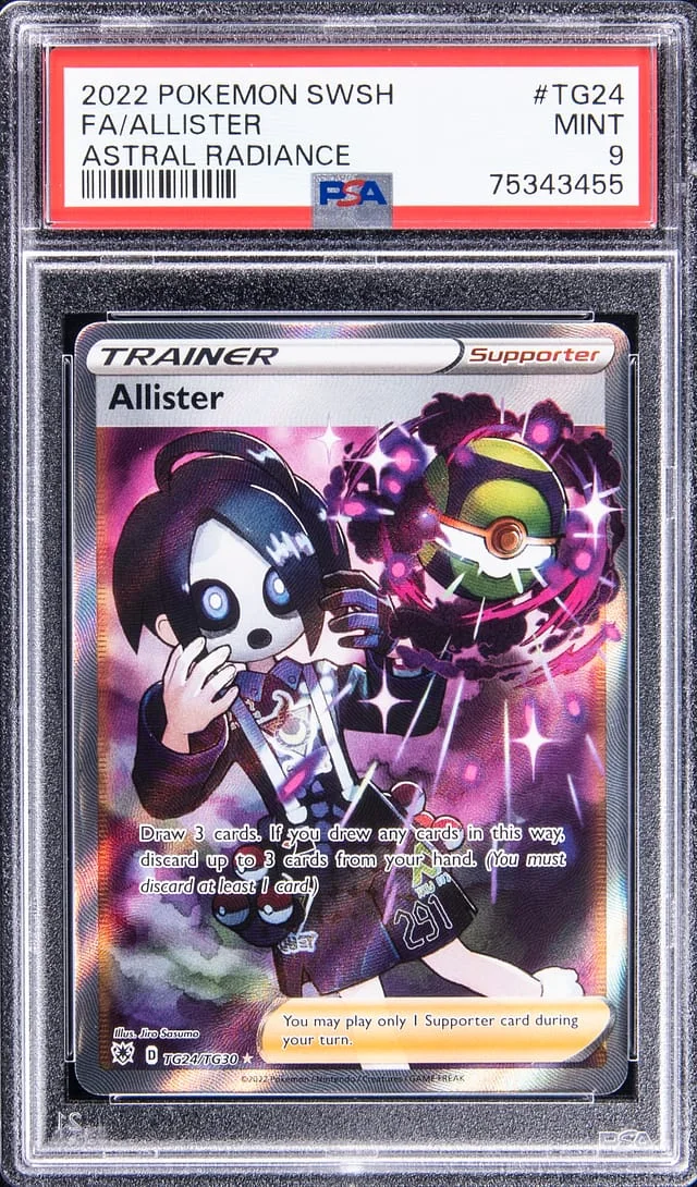 2022 Pokemon Swsh Full Art Astral Radiance Allister #TG24 card image