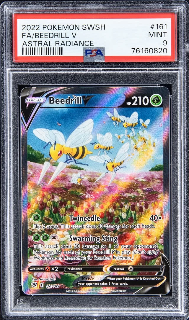 2022 Pokemon Swsh Full Art Astral Radiance Beedrill V #161 card image