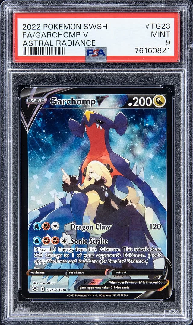 2022 Pokemon Swsh Full Art Astral Radiance Garchomp V #TG23 card image
