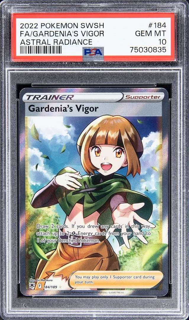 2022 Pokemon Swsh Full Art Astral Radiance Gardenia's Vigor #184 card image