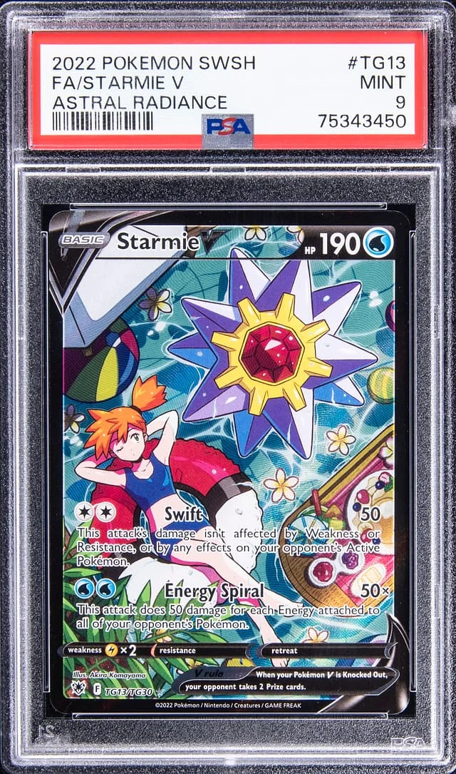 2022 Pokemon Swsh Full Art Astral Radiance Starmie V #TG13 card image