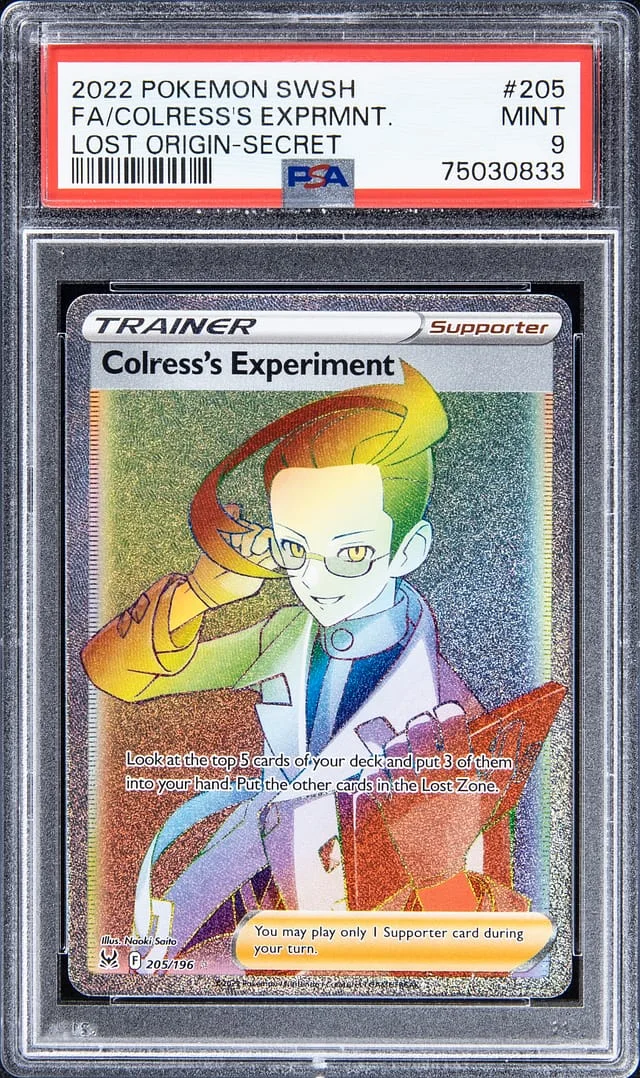 2022 Pokemon Swsh Full Art Lost Orgin - Secret Colress's Experiment #205 card image