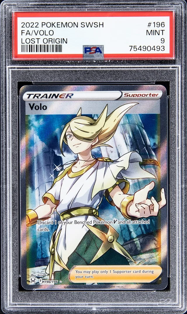 2022 Pokemon Swsh Full Art Lost Orgin Volo #196 card image