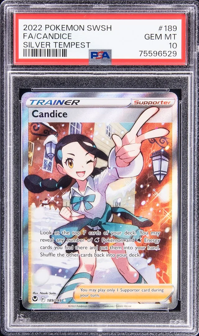 2022 Pokemon Swsh Full Art Silver Tempest Candice #189 card image