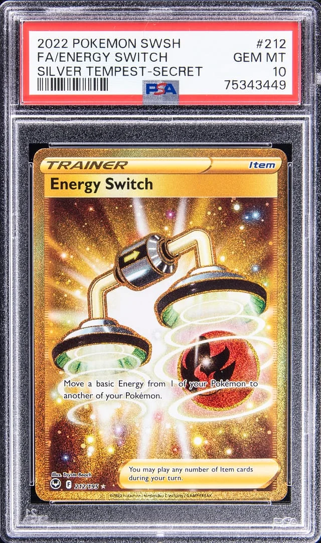 2022 Pokemon Swsh Full Art Silver Tempest Energy Switch #212 card image