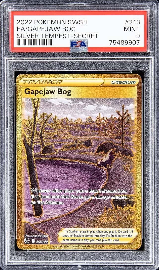 2022 Pokemon Swsh Full Art Silver Tempest - Secret Gapejaw Bog #213 card image