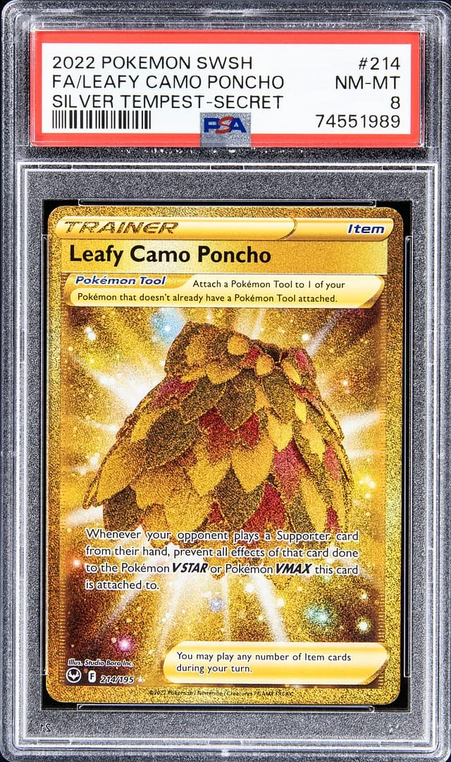 2022 Pokemon Swsh Full Art Silver Tempest - Secret Leady Camo Poncho #214 card image