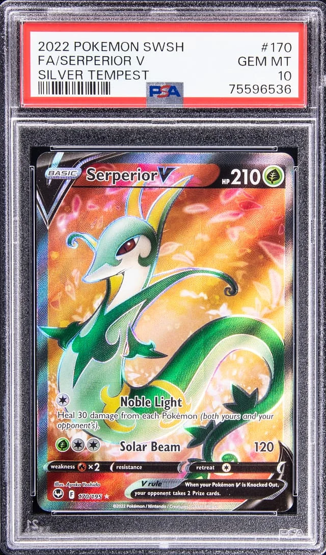2022 Pokemon Swsh Full Art Silver Tempest Serperior V #170 card image