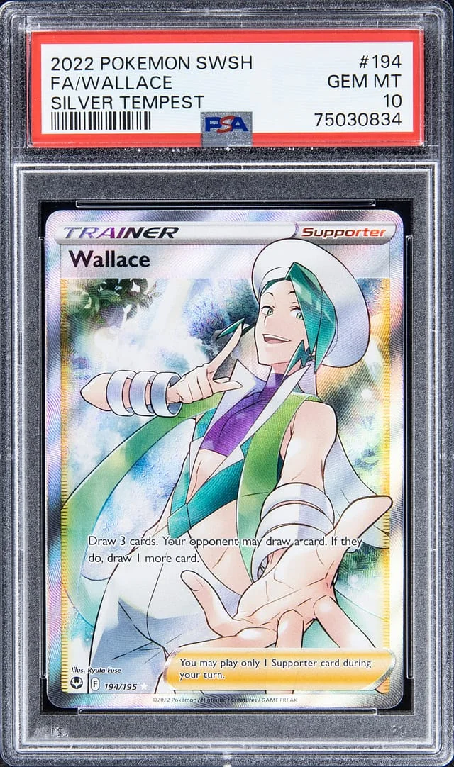 2022 Pokemon Swsh Full Art Silver Tempest Wallace #194 card image