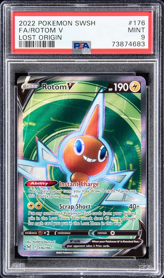 2022 Pokemon Swsh Lost Orgin Rotom V #176 card image