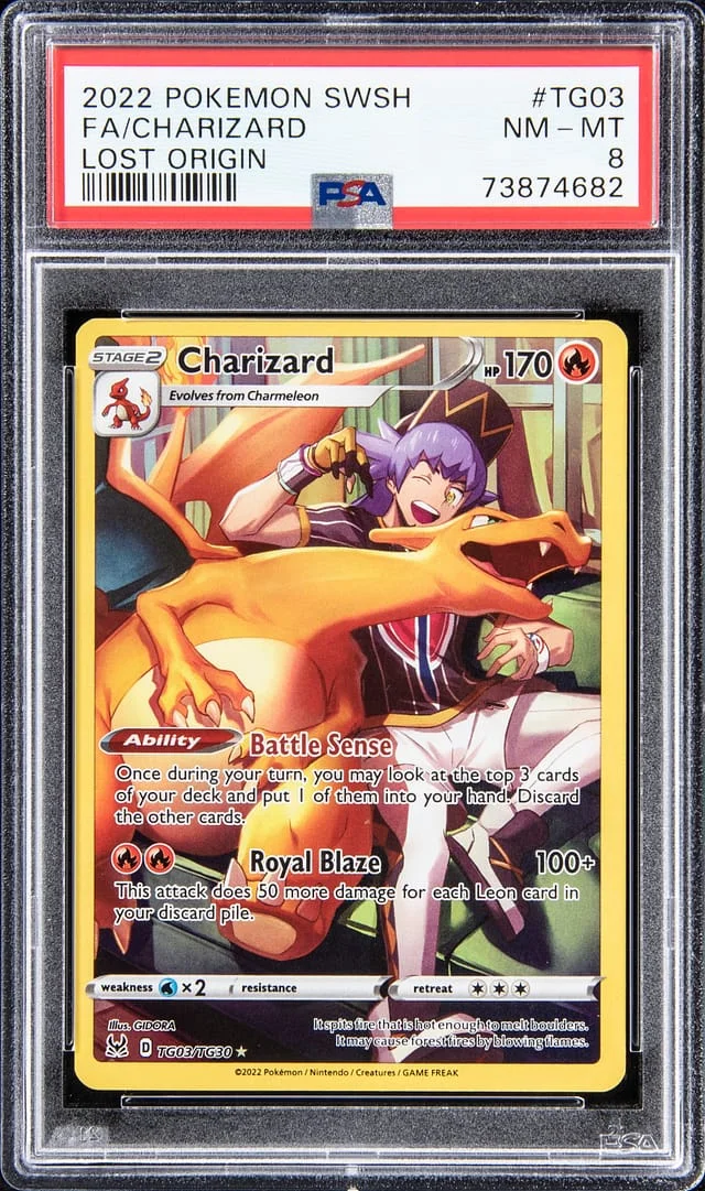 2022 Pokemon Swsh Lost Origin Charizard #TG03 card image