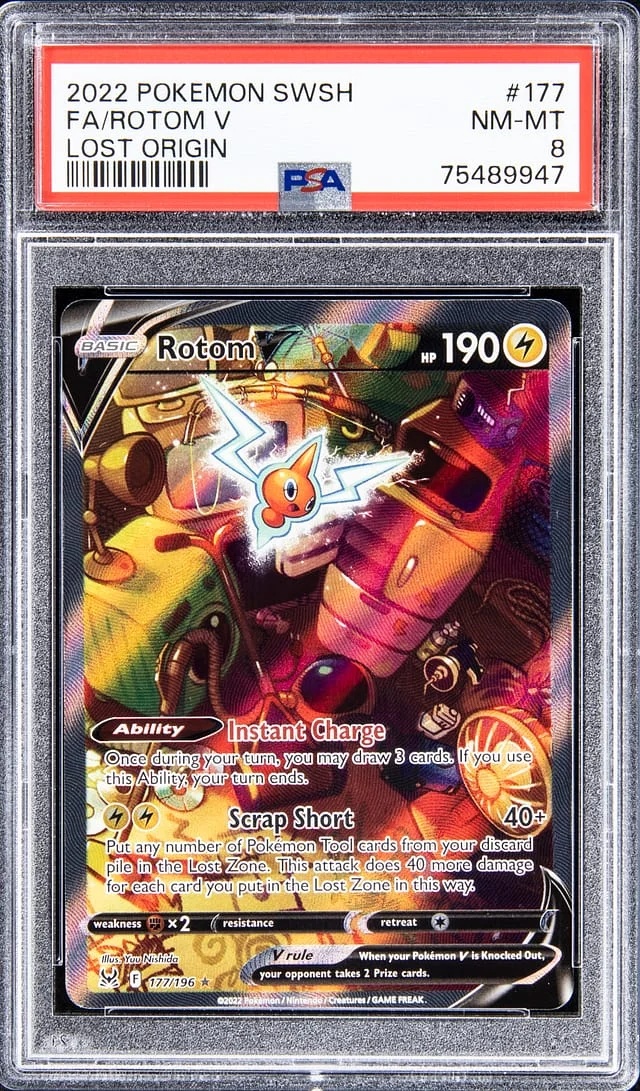 2022 Pokemon Swsh Lost Origin Full Art Rotom V #177 card image
