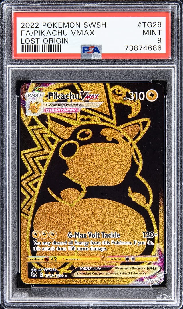 2022 Pokemon Swsh Lost Origin Pikachu VMAX #TG29 card image