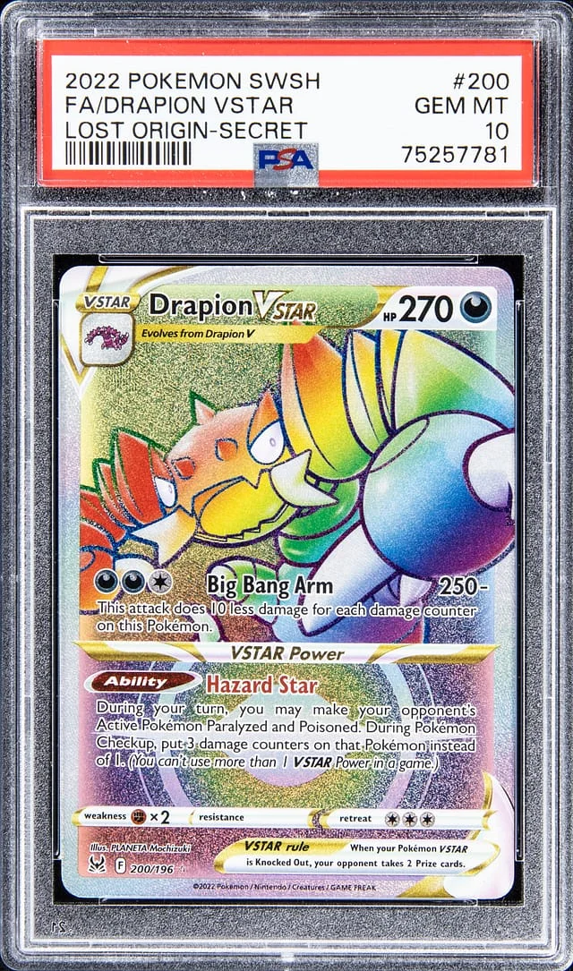 2022 Pokemon Swsh Lost Origin - Secret Drapion VStar #200 card image