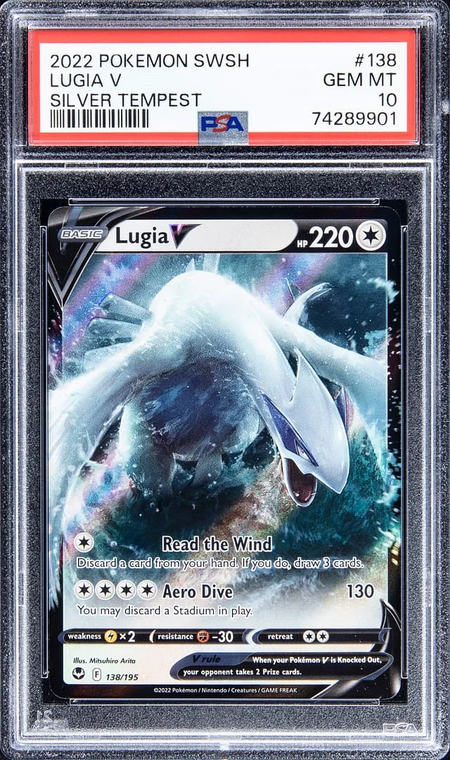 2022 Pokemon Swsh Silver Tempest Lugia V #138 card image