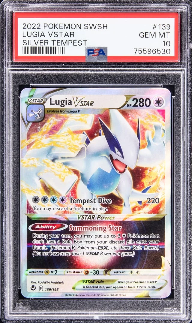 2022 Pokemon Swsh Silver Tempest Lugia VSTAR #139 card image