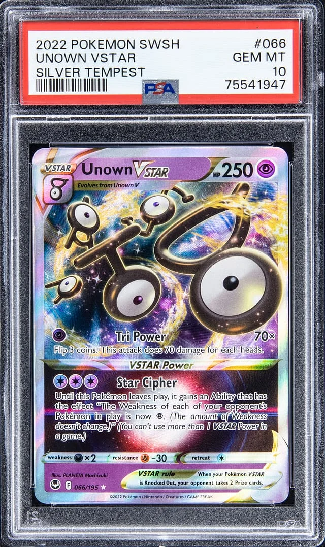 2022 Pokemon Swsh Silver Tempest Unown VSTAR #066 card image