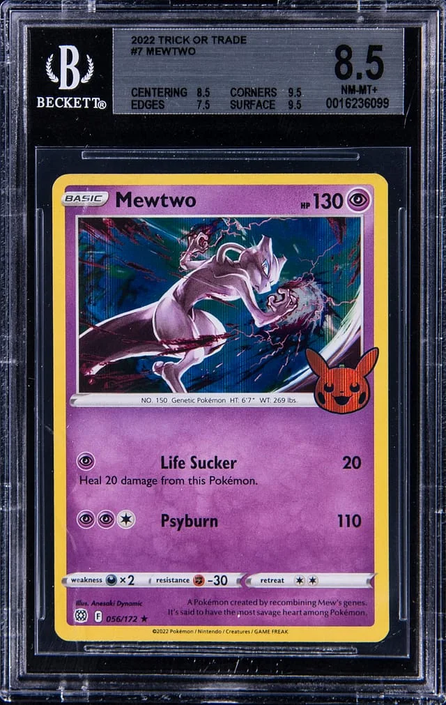 2022 Pokemon Trick or Trade Rare Holofoil Mewtwo #56 card image