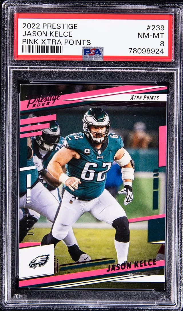 2022 Prestige Jason Kelce Pink Xtra Points #239 card image