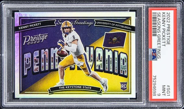 2022 Prestige Kenny Pickett Season Greetings #SG1 card image