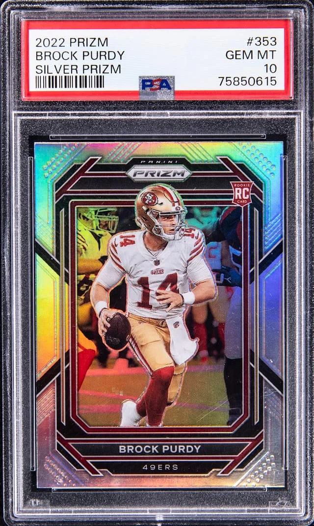 2022 Prizm Brock Purdy Silver Prizm #353 card image