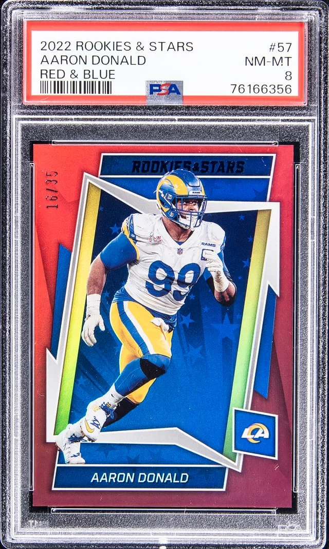 2022 Rookies & Stars Red & Blue Aaron Donald #57 card image