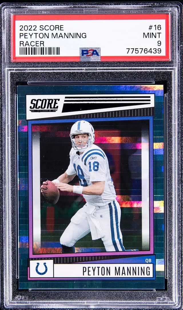 2022 Score Peyton Manning Racer #16 card image