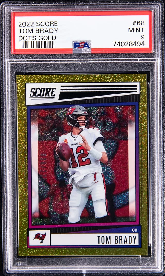 2022 Score Tom Brady Dots Gold #68 card image