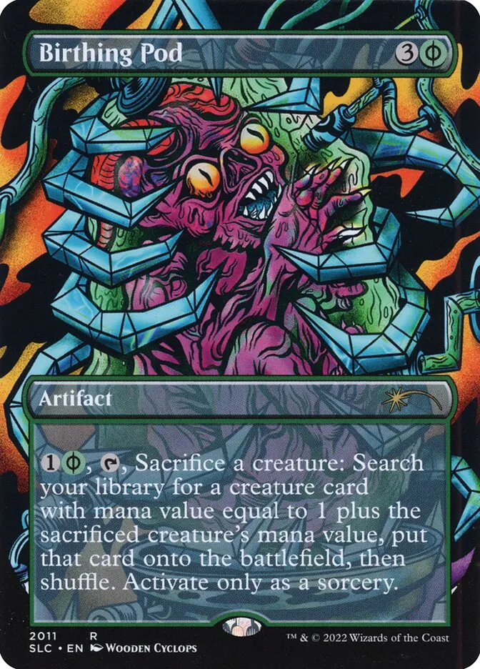 2022 Secret Lair 30th Anniversary Countdown Kit Birthing Pod rare #2011 unlisted card image