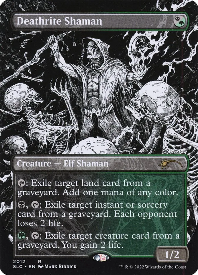 2022 Secret Lair 30th Anniversary Countdown Kit Deathrite Shaman rare #2012 unlisted card image