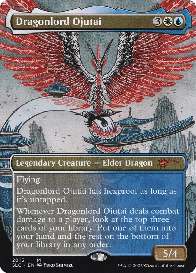 2022 Secret Lair 30th Anniversary Countdown Kit Dragonlord Ojutai mythic #2015 unlisted card image