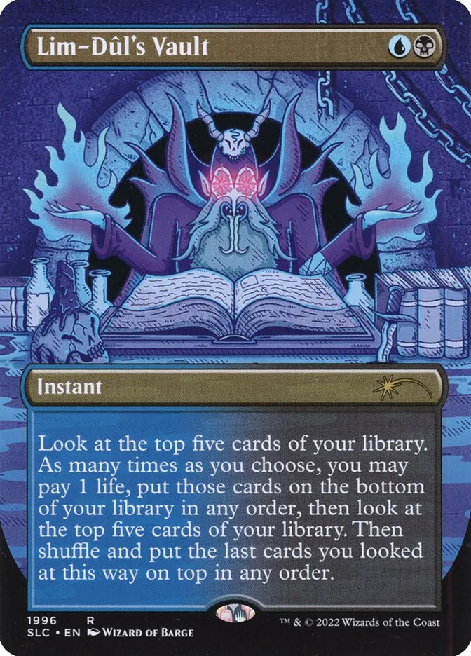 2022 Secret Lair 30th Anniversary Countdown Kit Lim-Dûl's Vault rare #1996 unlisted card image
