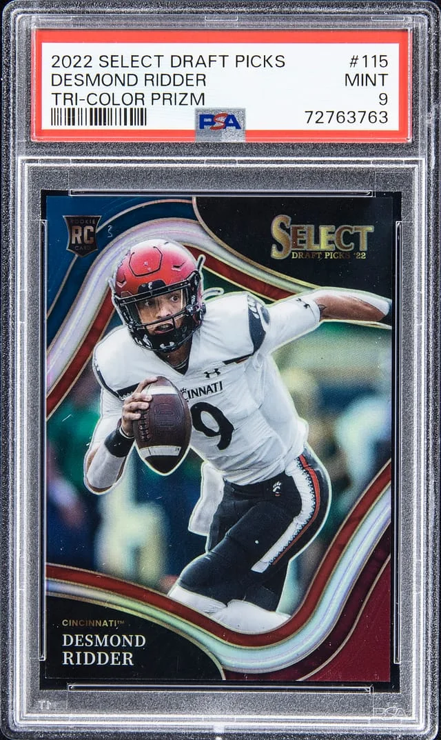 2022 Select Desmond Ridder Draft Picks Tri-Color Prizm #115 card image