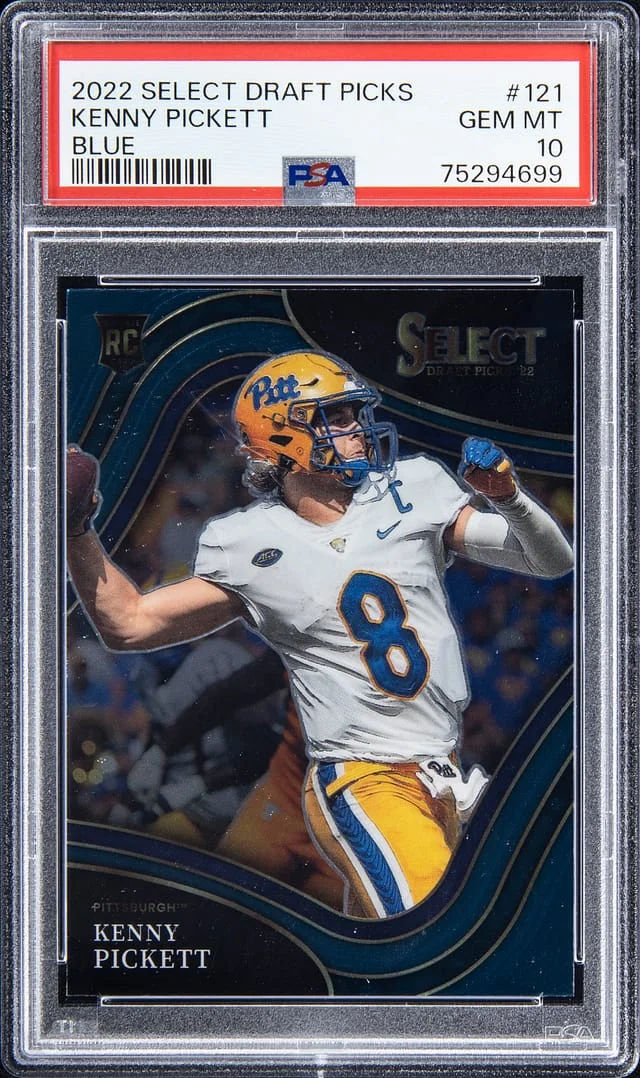 2022 Select Kenny Pickett Draft Picks Blue #121 card image