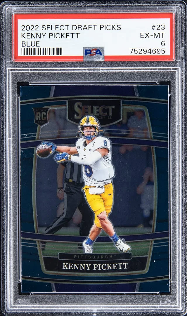 2022 Select Kenny Pickett Draft Picks White Lazer Prizm #23 card image