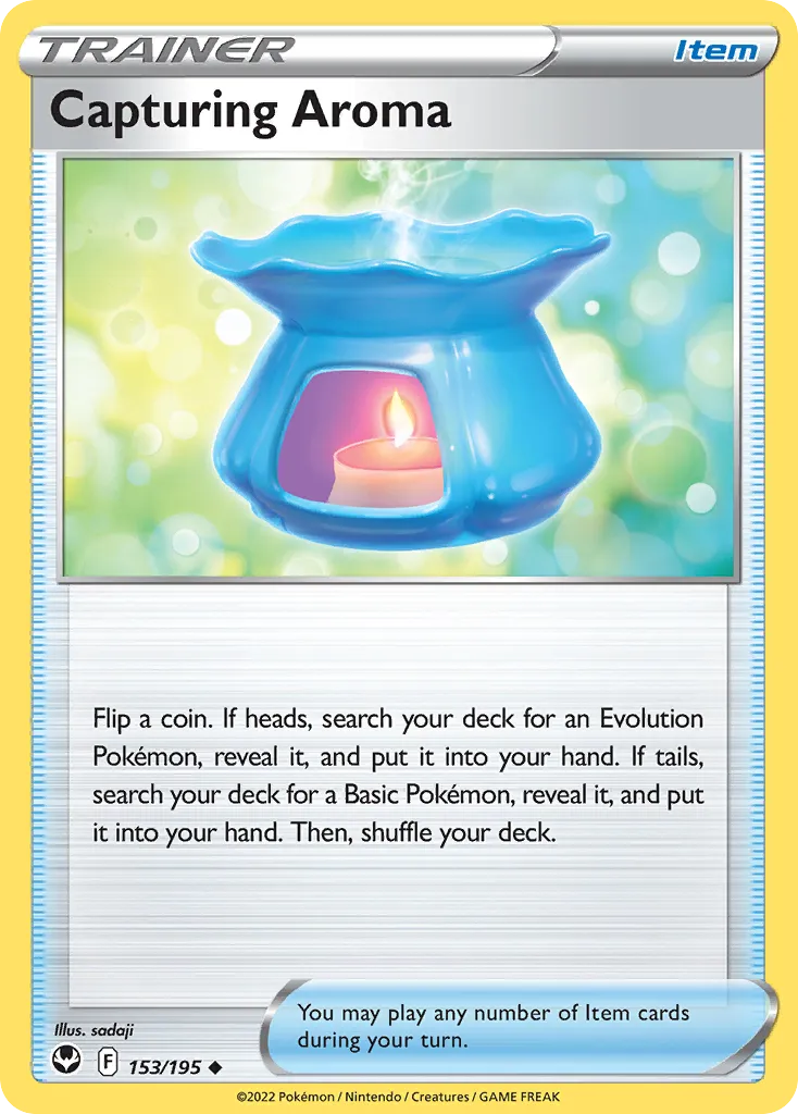 2022 Silver Tempest Capturing Aroma Uncommon #153/195 Uncommon card image