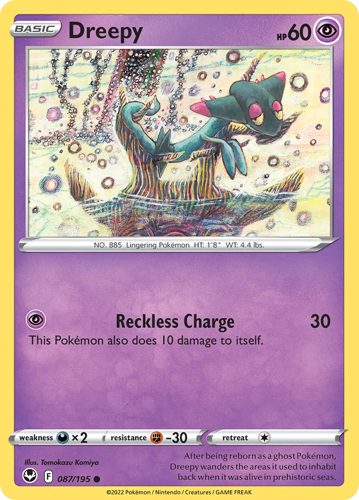 2022 Silver Tempest Dreepy Common #087/195 Common card image