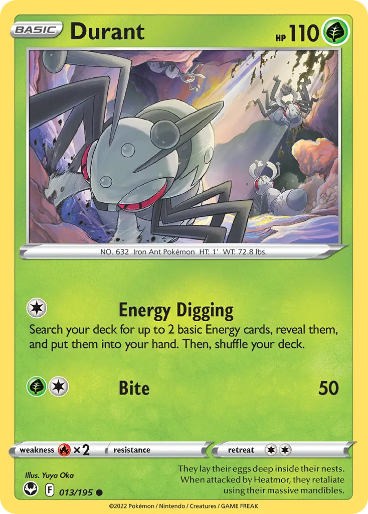 2022 Silver Tempest Durant Common #013/195 Common card image