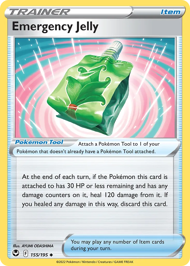 2022 Silver Tempest Emergency Jelly Uncommon #155/195 Uncommon card image
