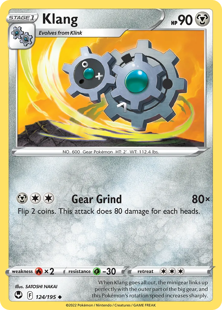 2022 Silver Tempest Klang Uncommon #124/195 Uncommon card image
