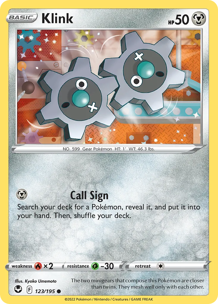 2022 Silver Tempest Klink Common #123/195 Common card image