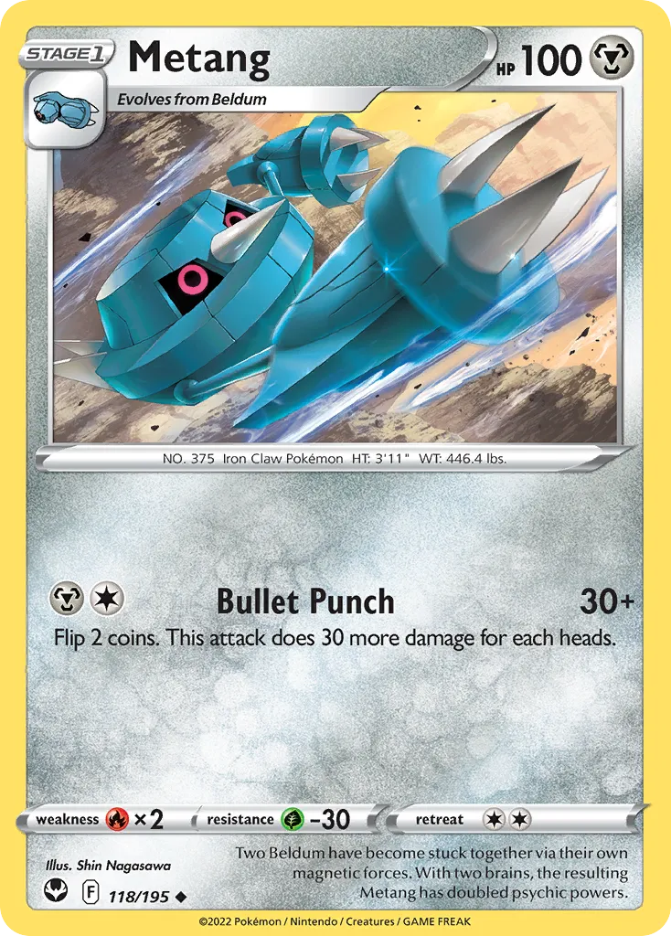 2022 Silver Tempest Metang #118/195 Uncommon card image
