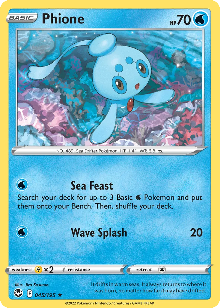 2022 Silver Tempest Phione #045/195 Rare card image
