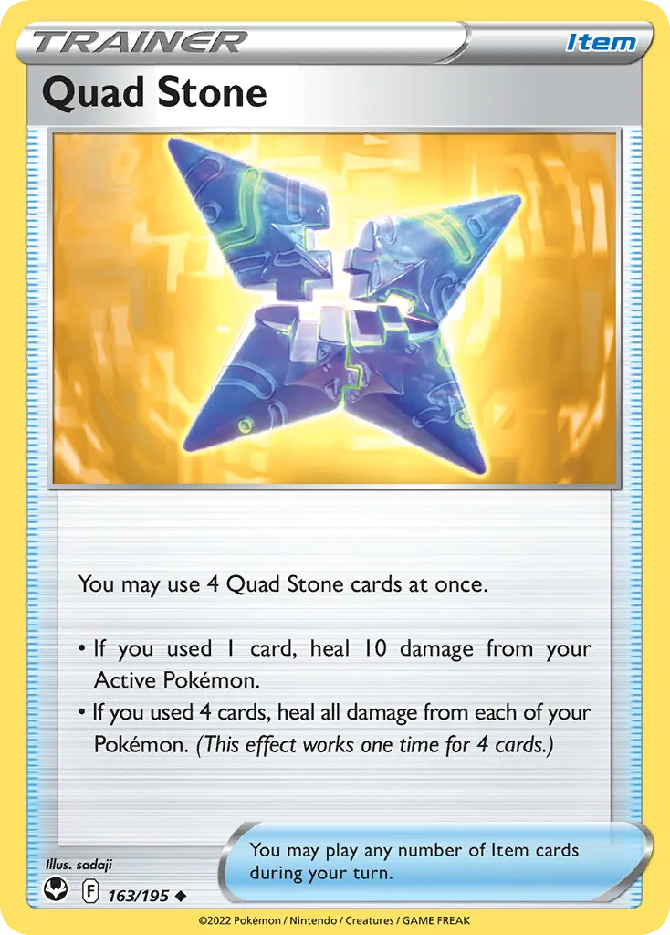 2022 Silver Tempest Quad Stone Uncommon #163/195 Uncommon card image