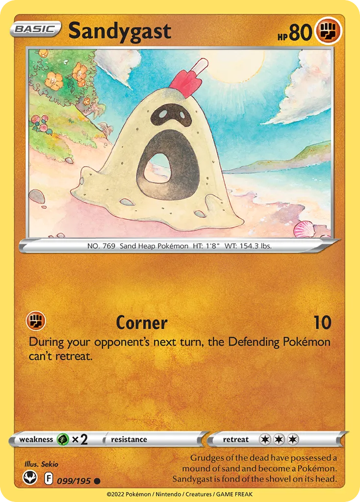 2022 Silver Tempest Sandygast Common #099/195 Common card image