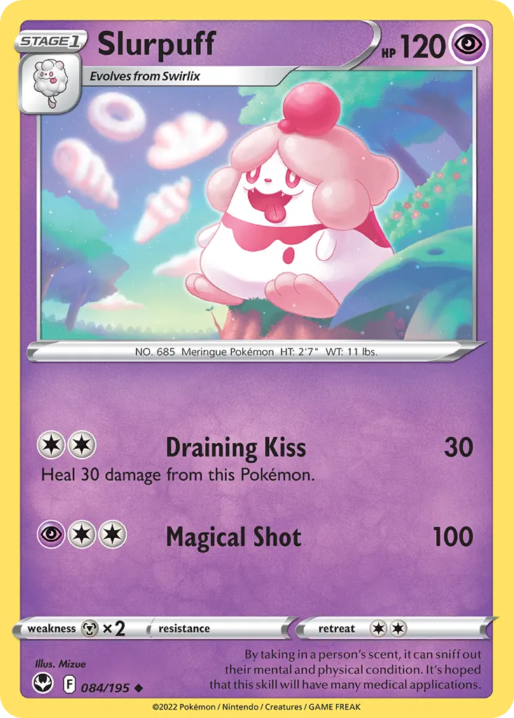 2022 Silver Tempest Slurpuff Uncommon #084/195 Uncommon card image