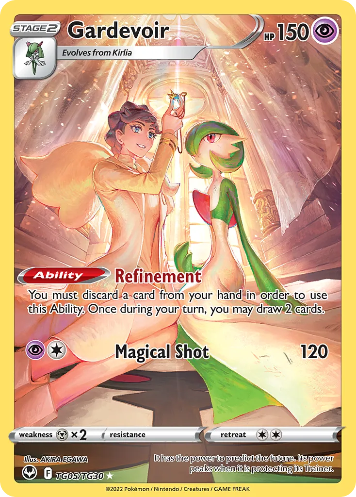 2022 Silver Tempest Trainer Gallery Gardevoir Trainer Gallery Rare Holo #TG05 Trainer Gallery Rare Holo card image