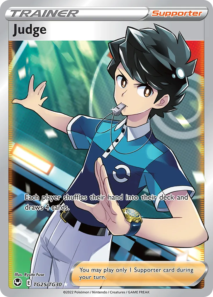 2022 Silver Tempest Trainer Gallery Judge Rare Ultra #TG25 Rare Ultra card image