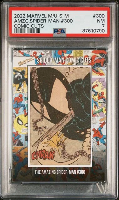 2022 SkyBox Amazing Spider-Man #300 Marvel Metal Universe Spider-Man Comic Cuts #300 card image