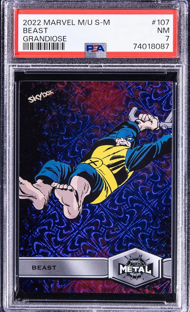 2022 SkyBox Beast Marvel Metal Universe Grandiose #107 card image